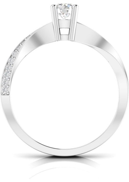 0,40 Karat F Renk Uluslararası Sertifikalı Pırlanta Tektaş Yüzük fırsatları