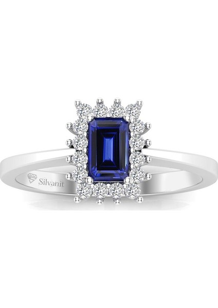 0,65 Karat Pırlantalı Safir Yüzük modelleri