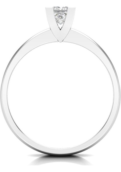 0,50 Karat G Renk Uluslararası Sertifikalı Pırlanta Prenses Yüzük fırsatları