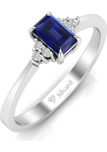 0,50 Karat Pırlantalı Safir Yüzük fiyatları