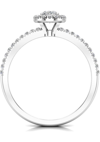 0,50 Karat F Renk Uluslararası Sertifikalı Pırlanta Oval Yüzük fırsatları