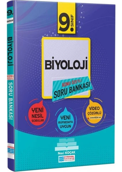 Evrensel İletişim Yayınları  9.Sınıf  Biyoloji Soru Bankası