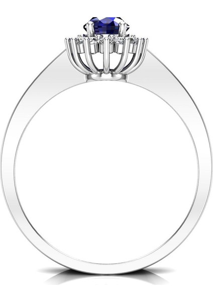 0,60 Karat Pırlantalı Safir Yüzük fırsatları