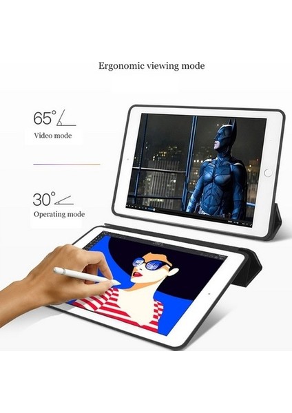 Apple iPad 8.nesil 10.2" Stiffback Smart Case Tablet Kılıfı (A2428/A2429/A2430) Mor