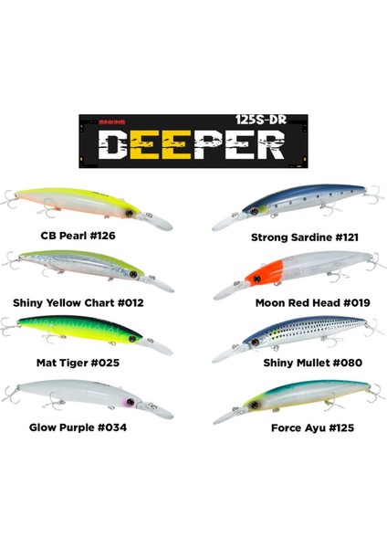 Deeper 125S-DR Slow Sinking Maket Balık
