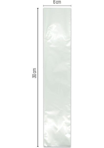 Iç Sedefli Opp Parlak Jelatin 1000'LI 6 x 30 cm