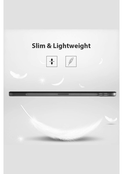 Apple iPad Pro 11 Inç 2020 (2.nesil) Fuchsia Akıllı Kılıf, Ince Hafif Saydam Buzlu Arka Koruyucu Kapak Kalemlikli Trifolding Otomatik Uyku Modu Rose Gold