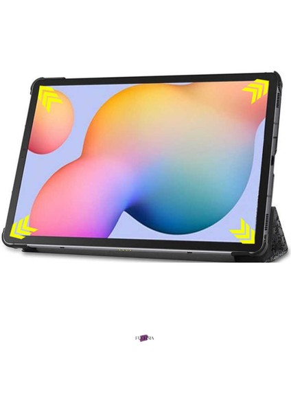 Lenovo Tab M10 Fhd TB-X606F 10.3 Inç 2. Nesil Lenovo Tab M10 Plus Için Ince Hafif Akıllı Kapak M10 Plus TB-X606F - X606X 10,3" Fhd 2025 Siyah