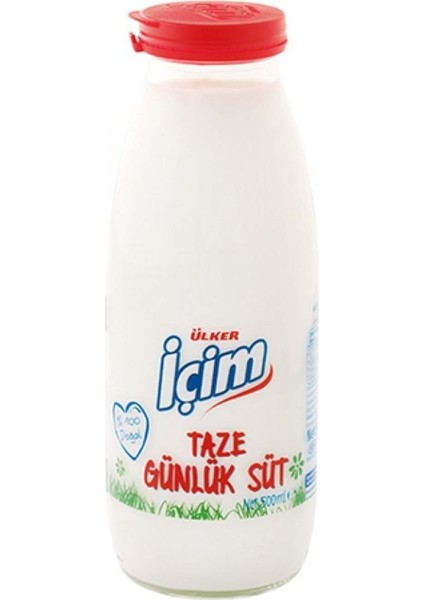 Icım Pastorıze Sut Cam Sıse Sut 1 lt