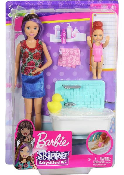 FHY97 Barbie Bebek Bakıcısı Bebeği ve Aksesuarları Oyun Seti