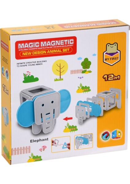 JH8983 Manyetik Fil Blok Seti 12 Parça
