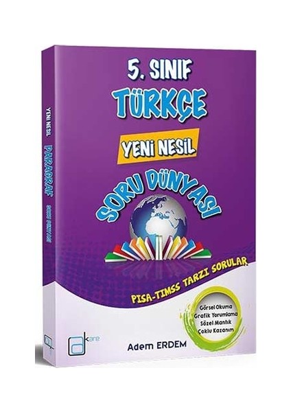 Akare Yayınları 5 Sınıf Türkçe Yeni Nesil Soru Bankası - Adem Erdem