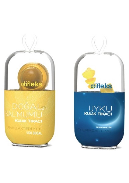 Doğal Balmumu Kulak Tıkacı 2'li + Kulakta Hissedilmeyen Uyku Tıkacı (L)