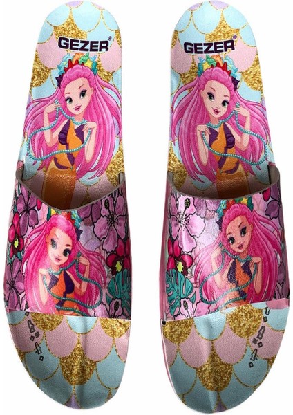 Yazlık Kız Çocuk Prenses Baskılı Havuz Deniz Banyo Ve Günlük Terlik fiyatları