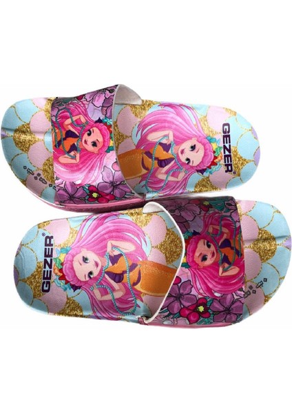 Yazlık Kız Çocuk Prenses Baskılı Havuz Deniz Banyo Ve Günlük Terlik modelleri