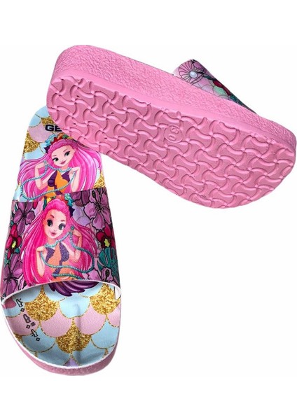 Yazlık Kız Çocuk Prenses Baskılı Havuz Deniz Banyo Ve Günlük Terlik fırsatları