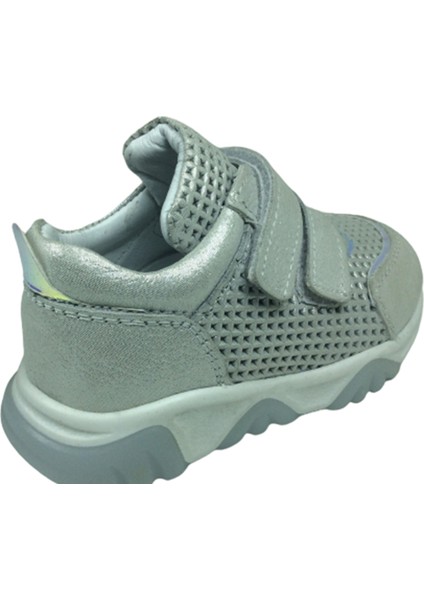 Bebe Kız Çocuk Spor Ayakkabı Gümüş Lazerli CIRTLI%100DERI Anatomik fırsatları