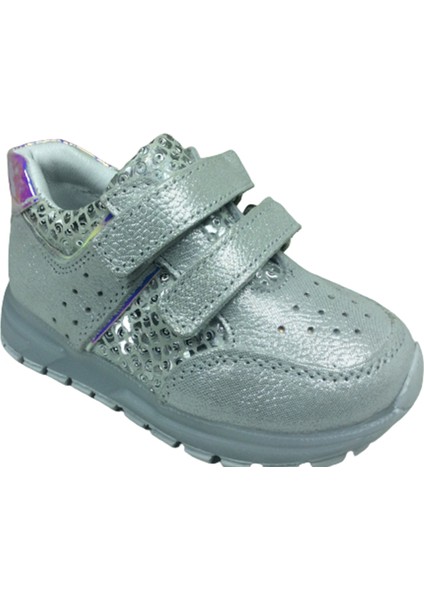 Bebe Kız Çocuk Spor Ayakkabı Gümüş Baskılı CIRTLI%100DERI Anatomik fiyatları