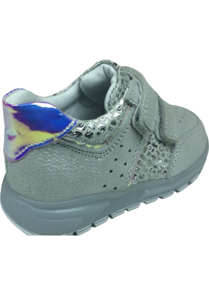 Bebe Kız Çocuk Spor Ayakkabı Gümüş Baskılı CIRTLI%100DERI Anatomik fırsatları