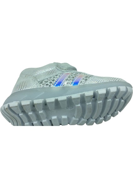 Bebe Kız Çocuk Spor Ayakkabı Gümüş Cırtlı Lastik %100DERI Anatomik indirimleri