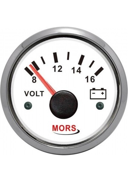 Voltmetre 12V Beyaz