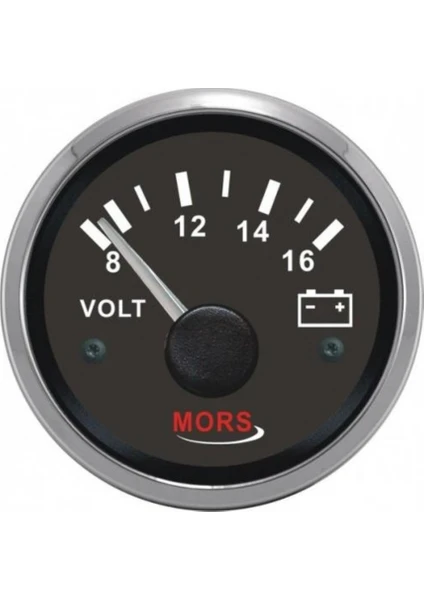 Voltmetre  12V Siyah