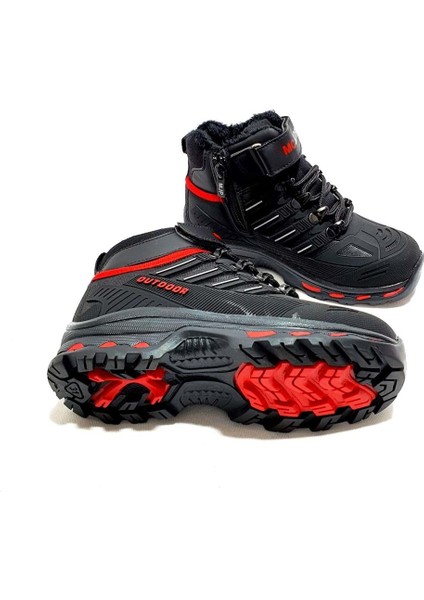 1946 Trekking Çocuk Bot - Siyah Kırmızı - 33 modelleri