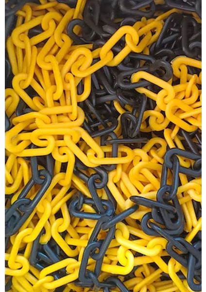 8 mm Plastik Zincir 10 Metre Sarı Siyah fiyatları