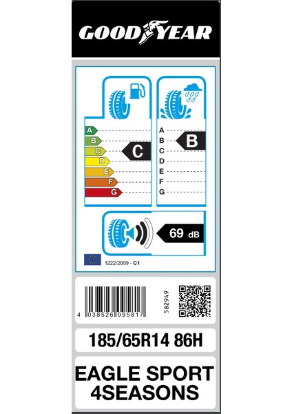 185/65 R14 86H Eagle Sport Oto 4 Mevsim Lastiği ( Üretim Yılı: 2023 ) fiyatları