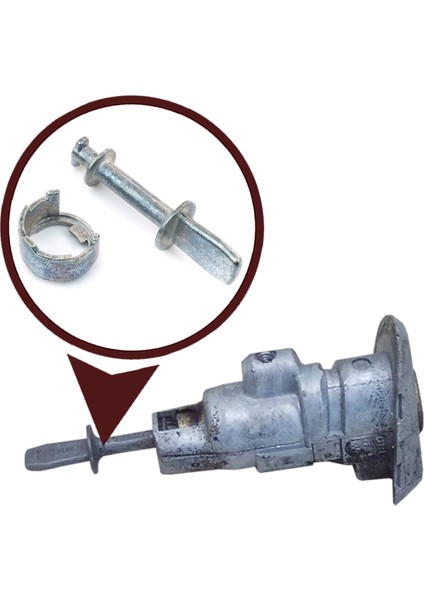 BDP664 VW Passat B6 B7 İçin Ön Kapı Kilidi Tamir Parçası 48 mm 3C0837167