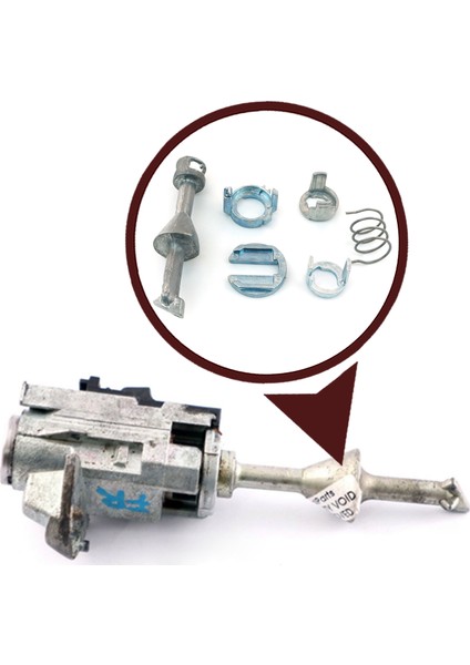 BDP732 BMW 1 E81 E82 E87 E88 İçin Ön Kapı Kilidi Tamir Seti 73.40 mm 51217161430 fiyatları