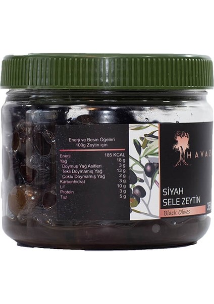 Siyah Sele Zeytin - 350 gr