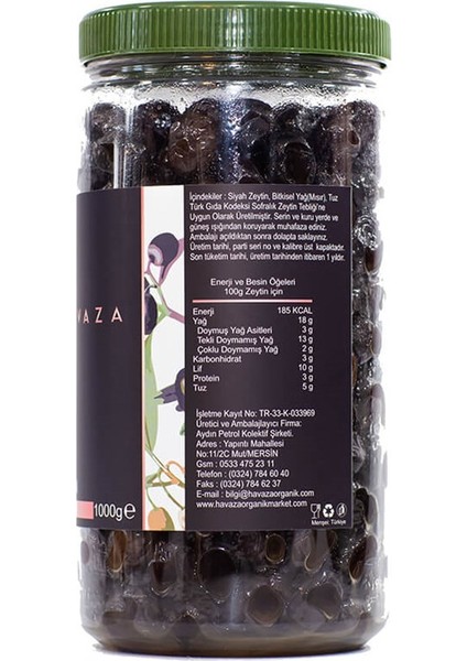 Siyah Sele Zeytin - 1000 gr ( Katkısız, Doğal Fermantasyon) fiyatları