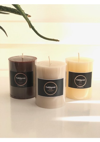 Aromalı 3'lü Mum Seti