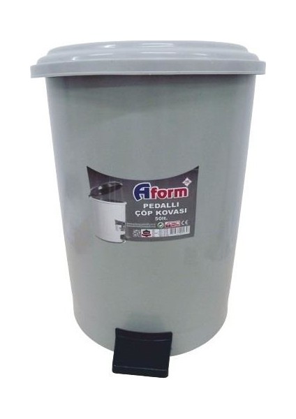 Pedallı Çöp Kovası Plastik No:5 50LT