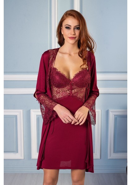Pıerre Cardın 5625 Kadın Penye Dantelli Altılı Set Çeyiz Takım