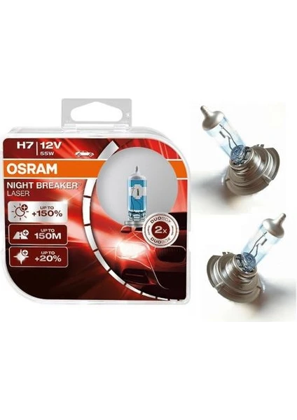 Astra Osram Night Breaker Laser H7 Ampul %150 Fazla Işık