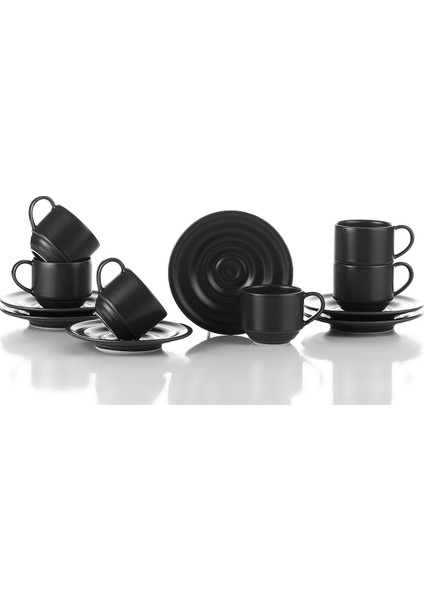 New Tuvana 12 Parça 6 Kişilik Kahve Takımı Antrasit fiyatları
