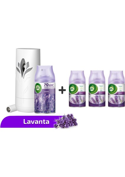 Oda Kokusu Freshmatic Lavanta Kit + Yedek 250 ml +Lavanta 3 × 250ML