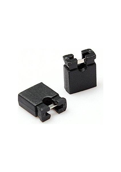 2.54 mm 2 Pin Jumper Header - Siyah Renkli