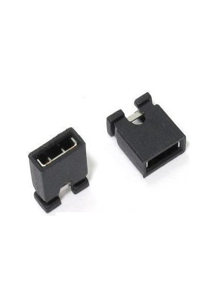 2.54 mm 2 Pin Jumper Header - Siyah Renkli