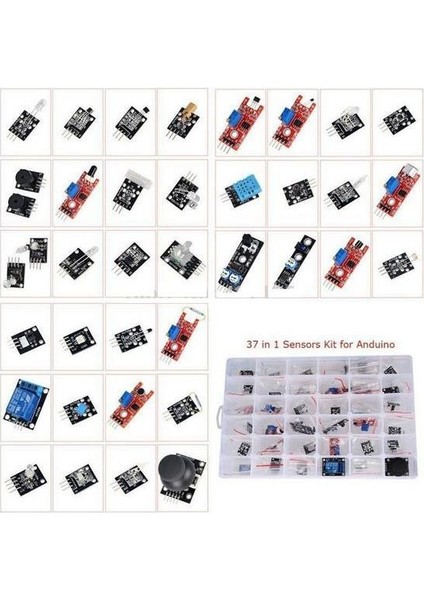 37 Parça Arduino Sensör Paketi Kutulu - 37 In 1 Sensor For Arduino