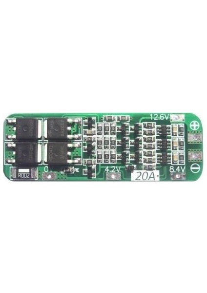 3s Bms 20A Li-Ion Lityum Pil 18650 Batarya Şarj Kontrol Devresi Modülü