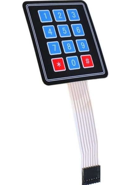 3x4 Membran Tuş Takımı