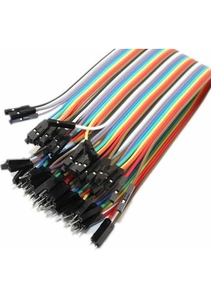 40 Pin Ayrılabilen Erkek - Dişi Jumper Kablo - 20 cm