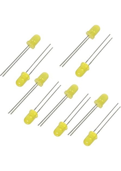 5mm Sarı LED Paketi - 10 Adet