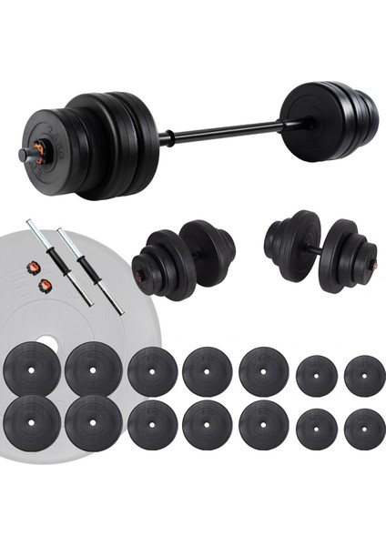 Vinyl Halter ve Dambıl Ağırlık Seti 85 Kg