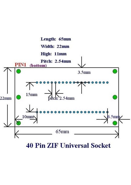40 Pin Zif Soket Kilitli - 3m Marka modelleri