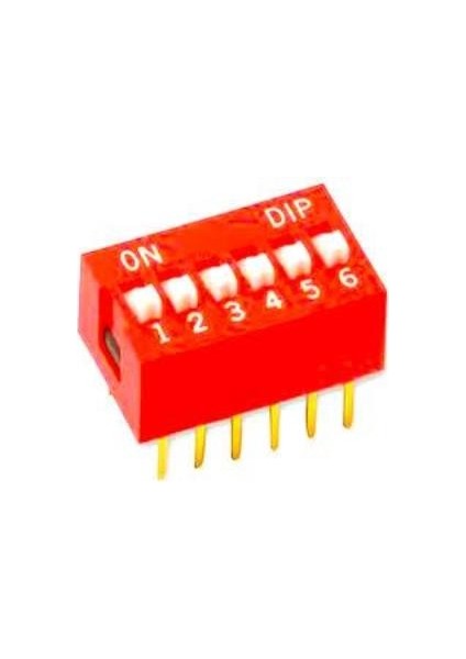 6'lı Dip Switch - 6x2
