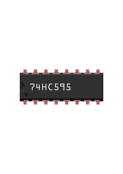 74HC595 - 8-Bit - Shift Register Entegresi